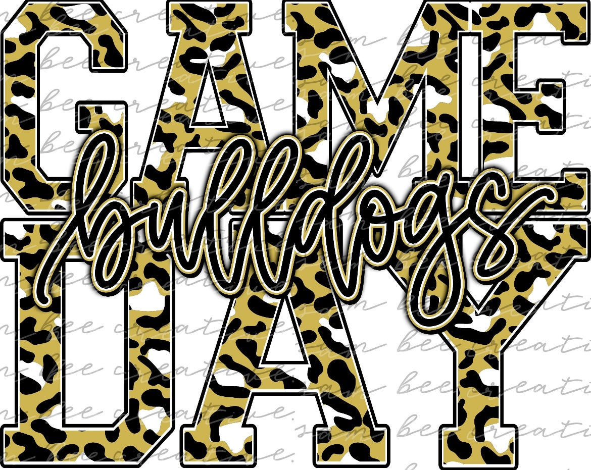 Bulldogs Leopard Gameday