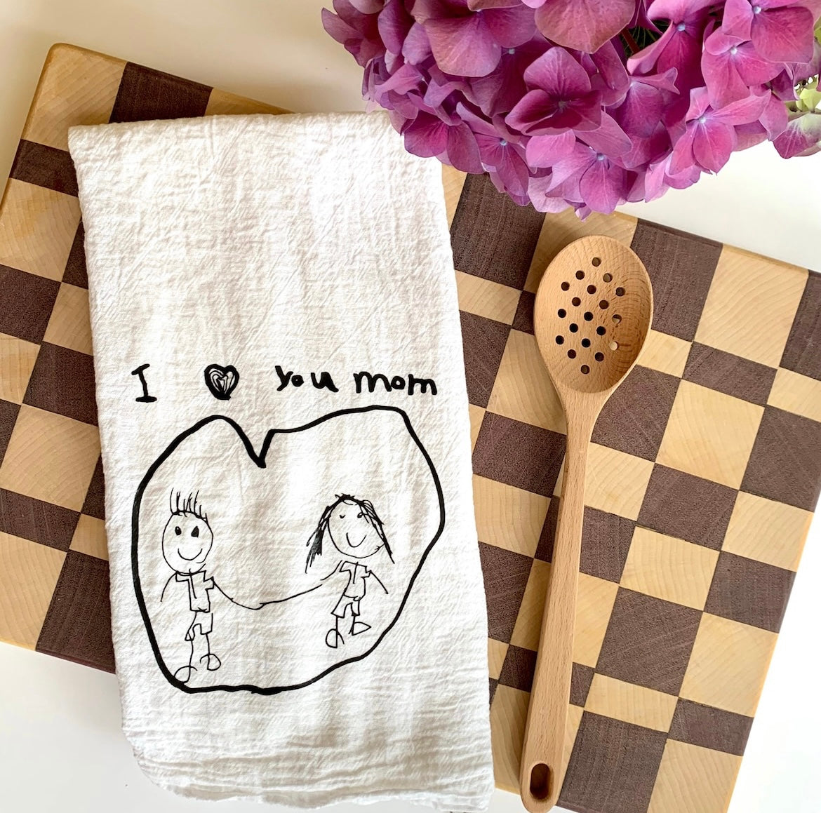 Personalized Hand-Drawn Towel/Tote