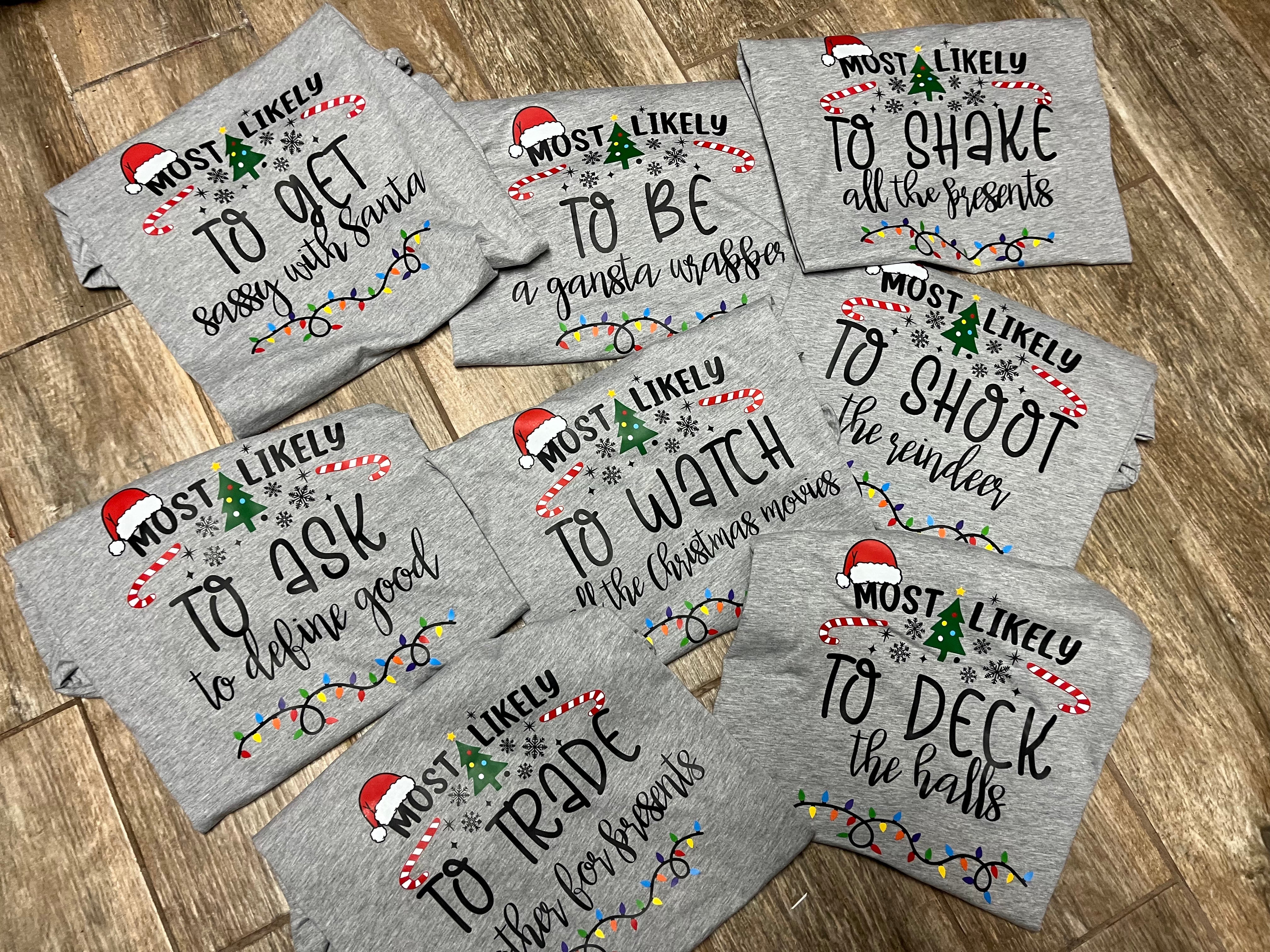 Most Likely To Christmas - Message for custom listing!