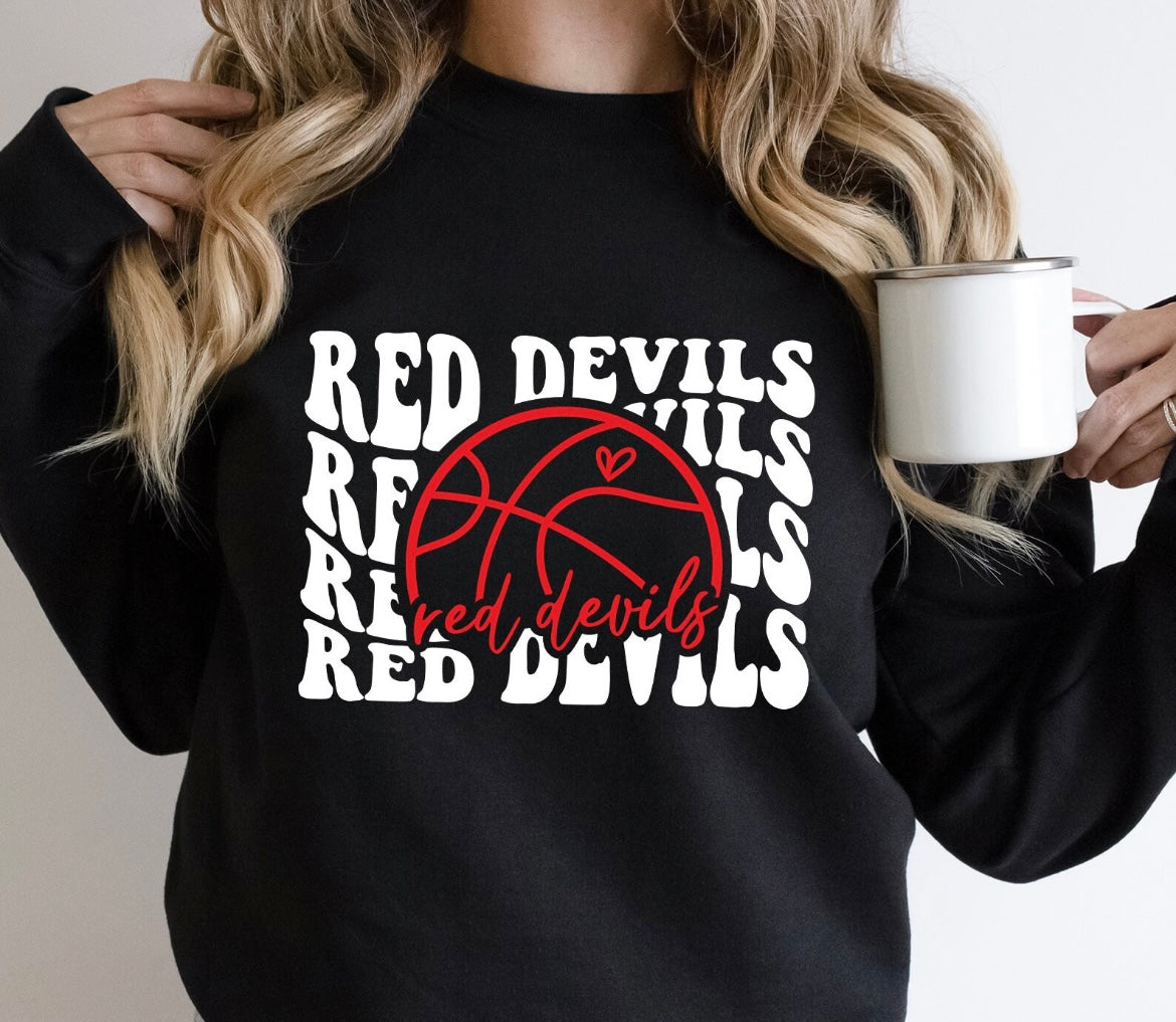 Devils Basketball Retro wave