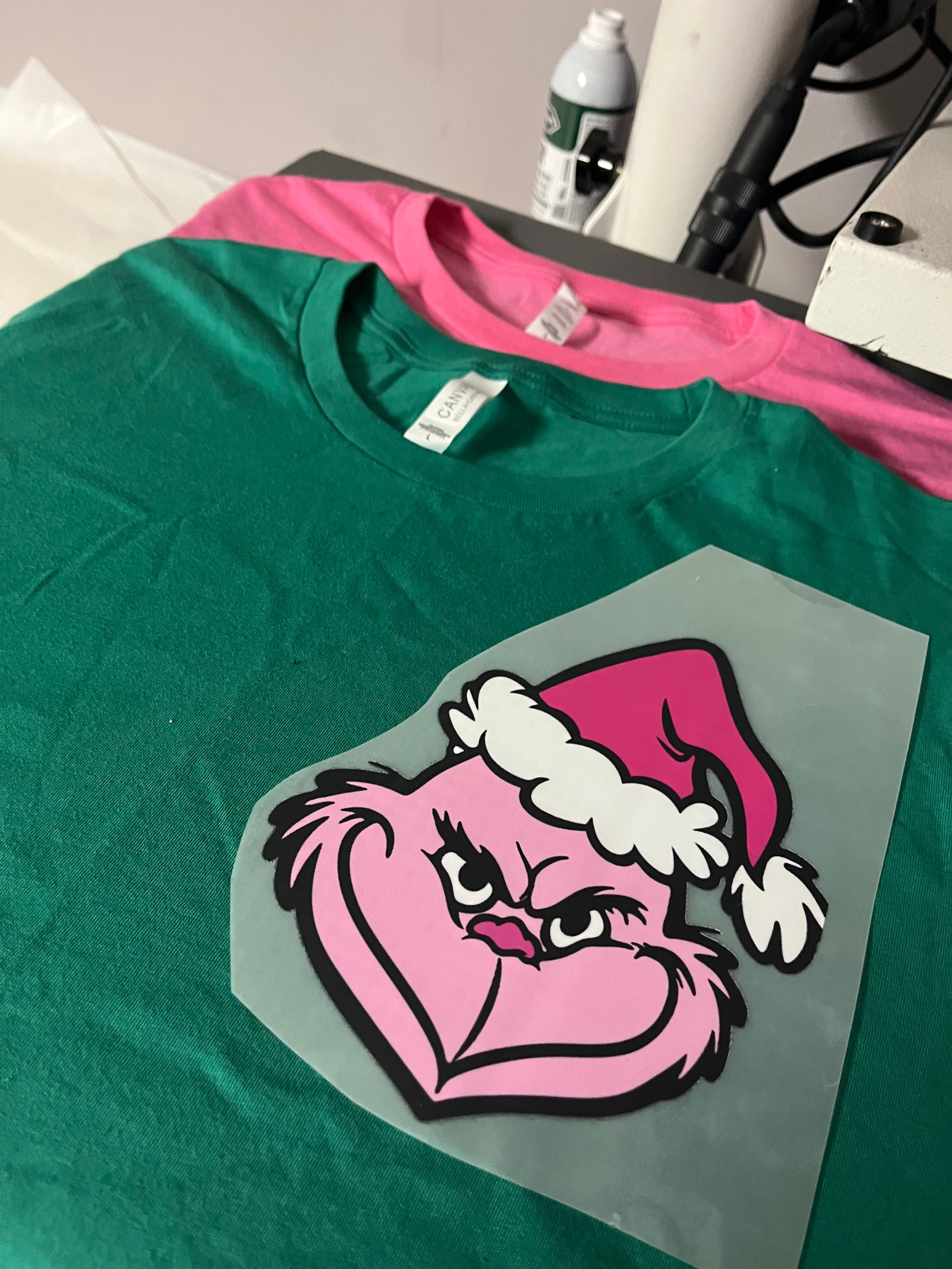 Green Guy in Pink (pocket size print)