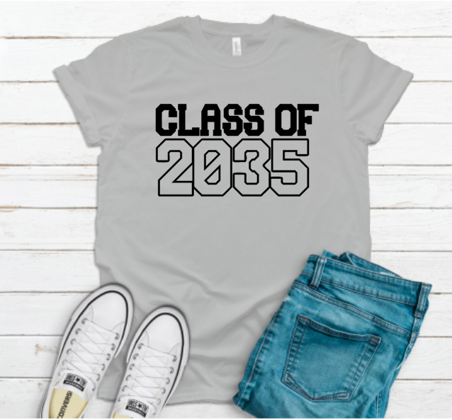 Class of ___ First day of school grow with me tee
