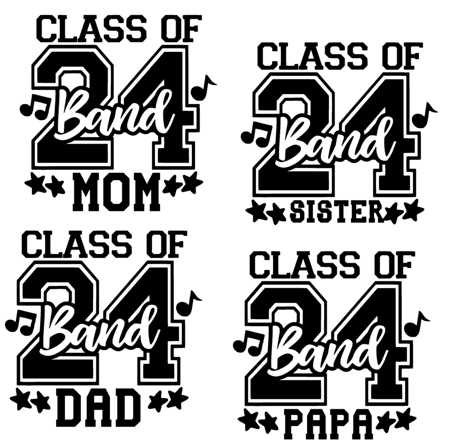 Class of 24 Senior Band Mom/Family (include colors in personalization box)