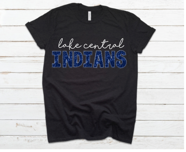 Lake Central Indians Glitter