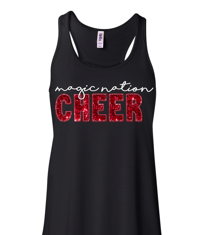 (Faux) Sequin Magic Nation Cheer