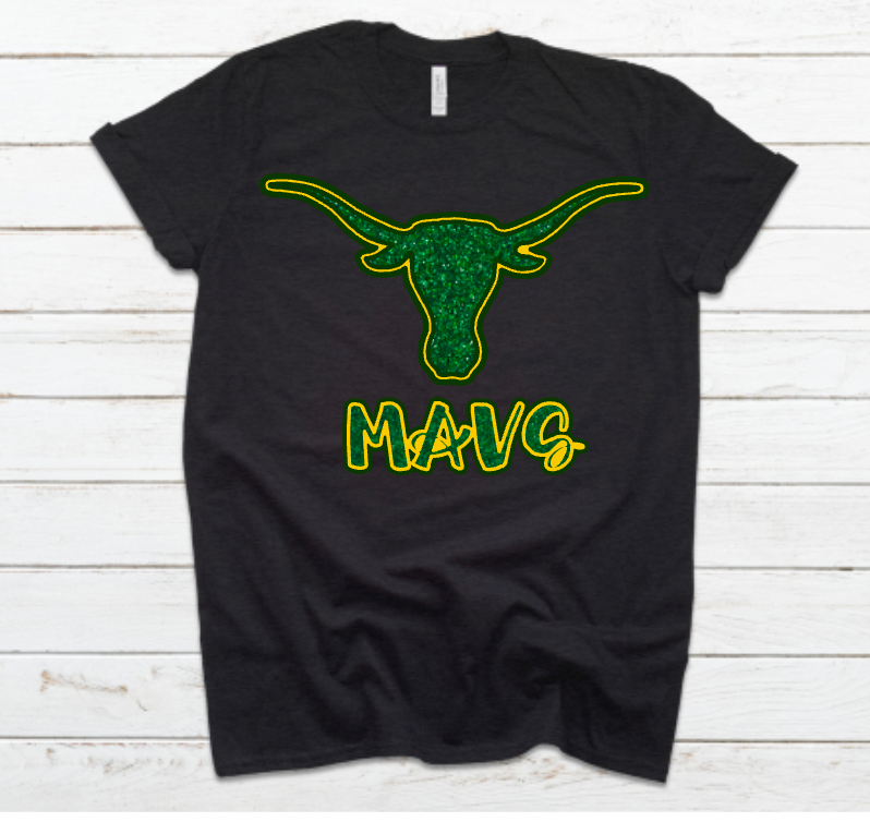 Mavs Faux-Glitter Logo - 0