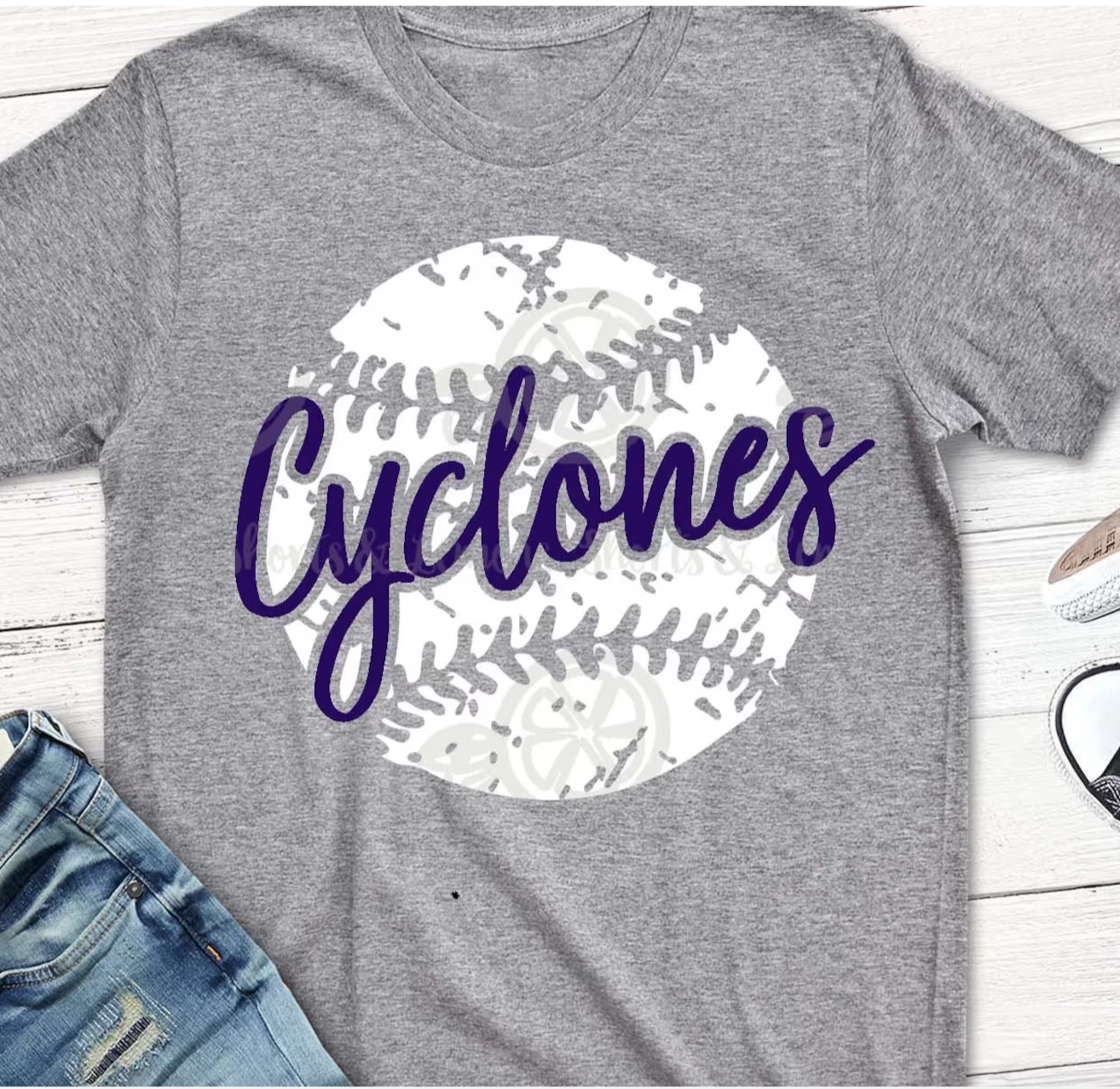 Cyclones Distressed Ball