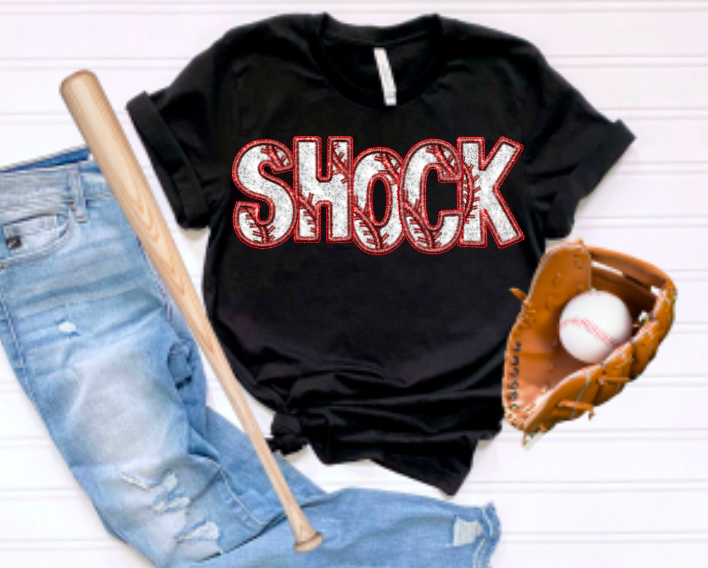 Shock Baseball Faux-Sequin