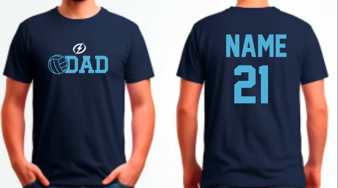 Volleyball Family (personalized- Dad can be any name)