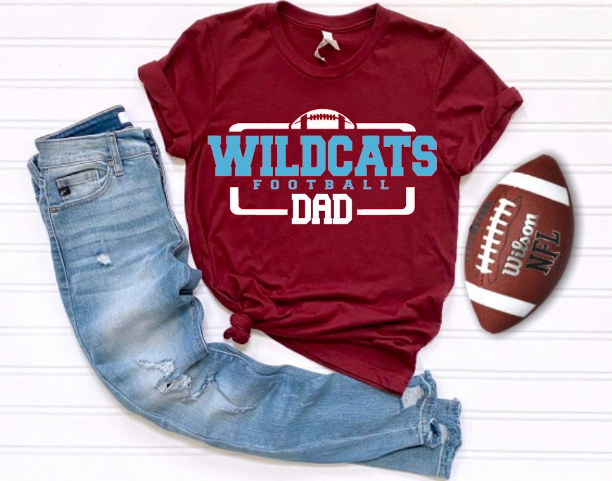 Personalized Wildcat Football Family
