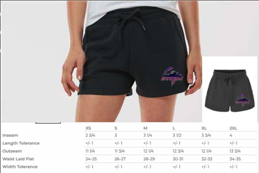 Storm Wave Wash Fleece Shorts