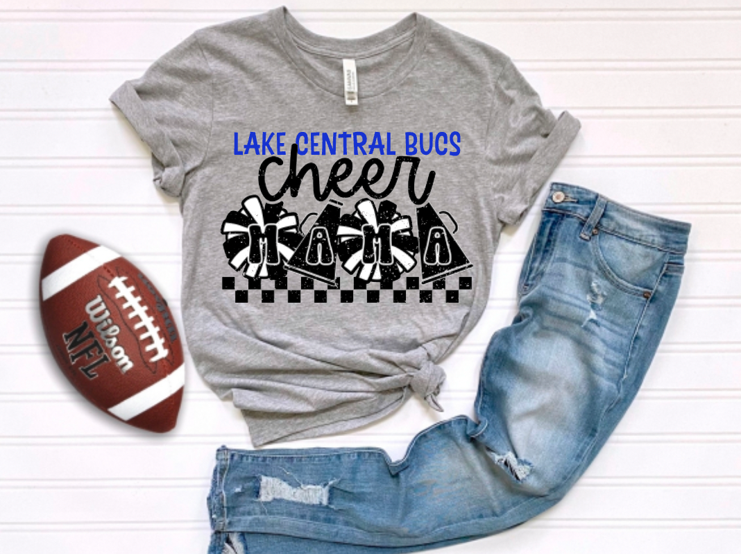 Lake Central Bucs Cheer Mom Checkered