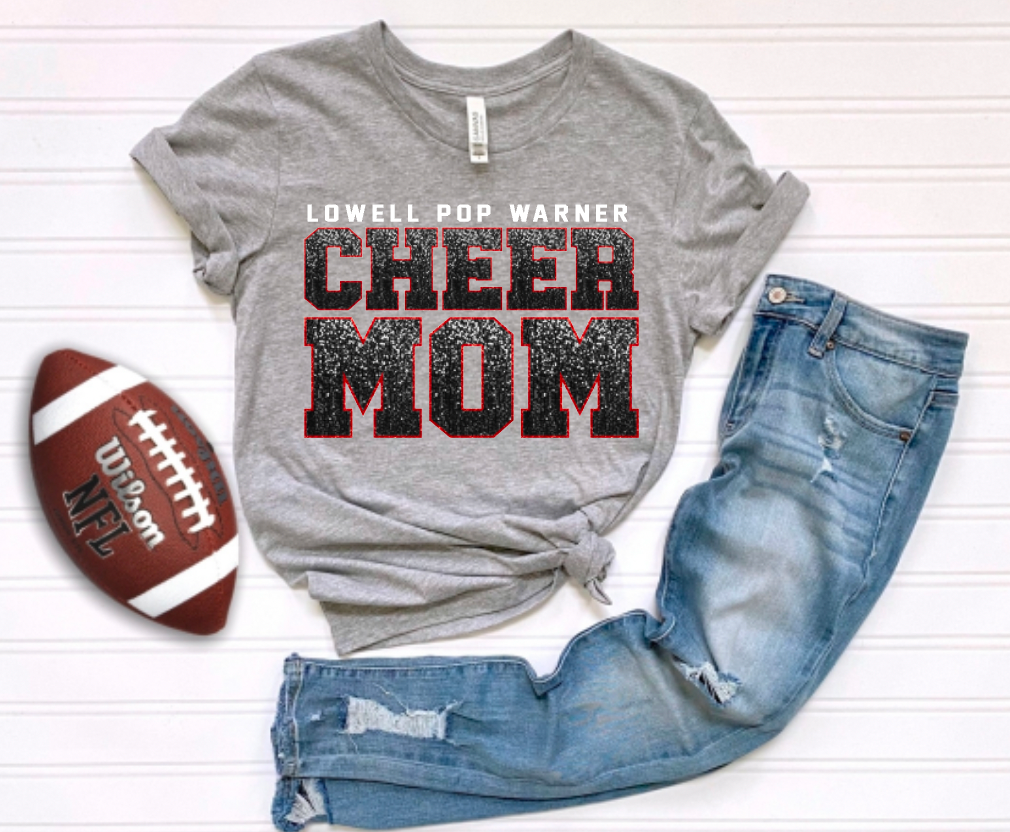 Pop Warner Cheer Mom Faux-Sequin