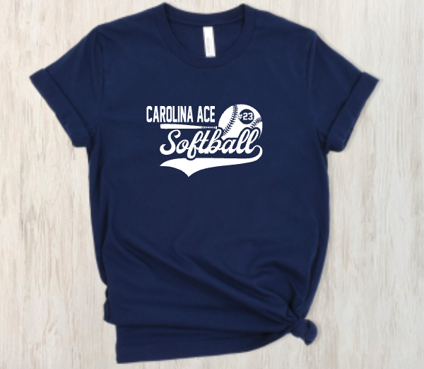 Carolina Ace Simple Softball (Personalized)