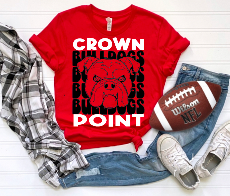 Crown Point Bulldogs- Bold Mascot