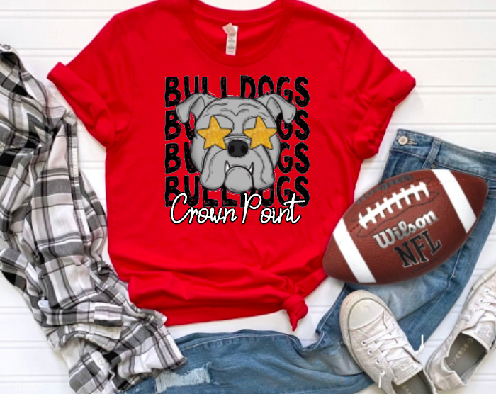 Crown Point Bulldogs- Preppy Bulldog