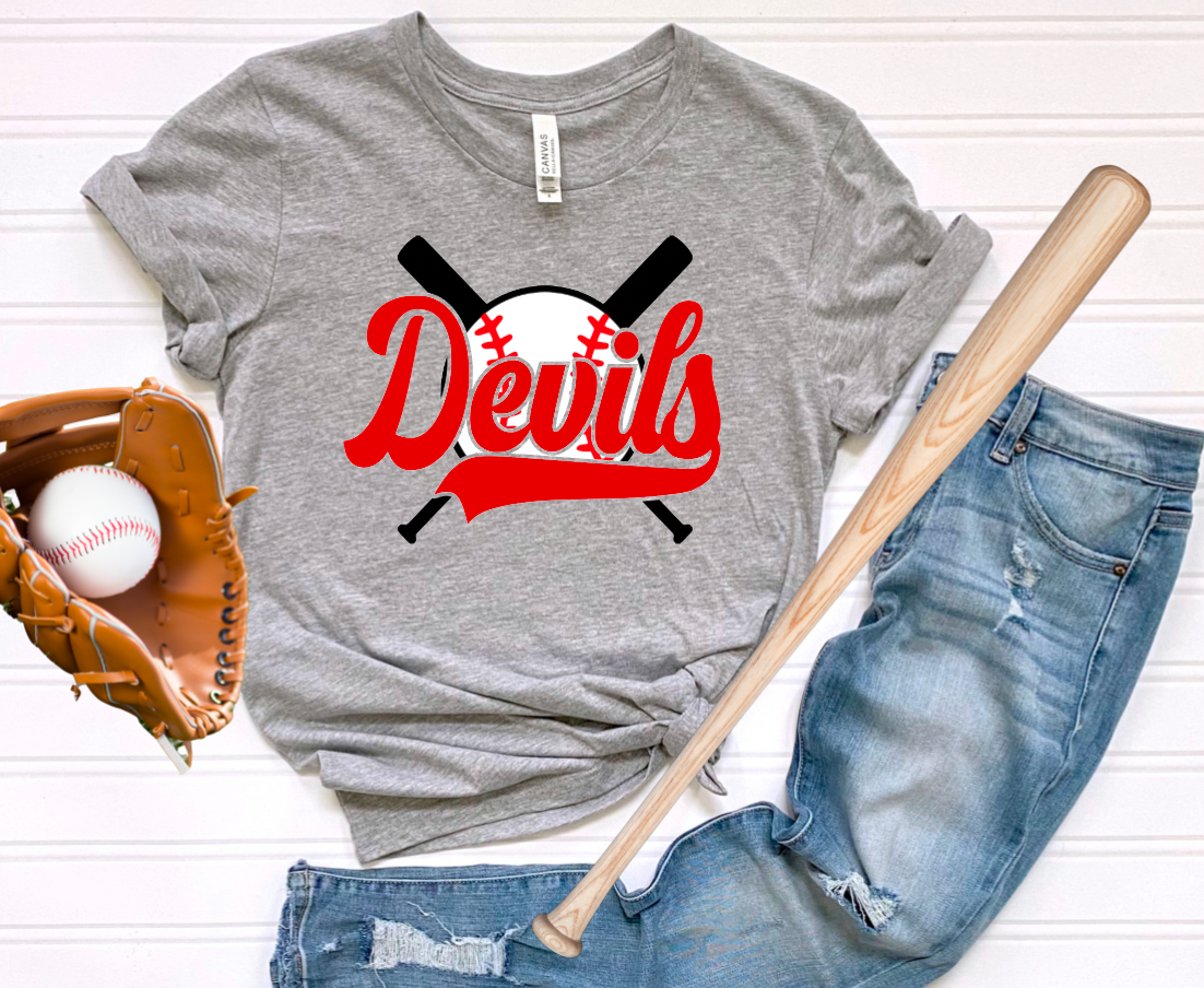 Red Devils Baseball Retro