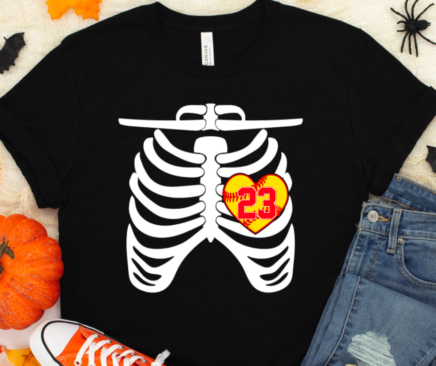 Skeleton Chest Softball