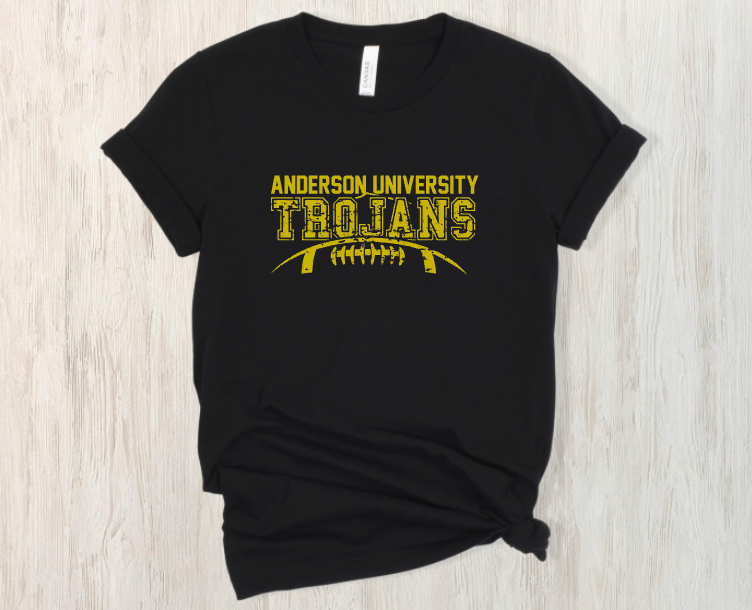 Anderson University Trojans Football Distressed Stack