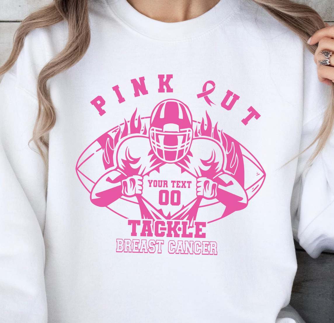 Pink Out - Customized Football