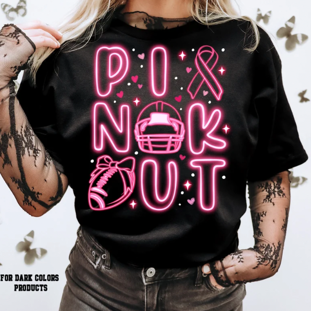 Glow Pink Out Football