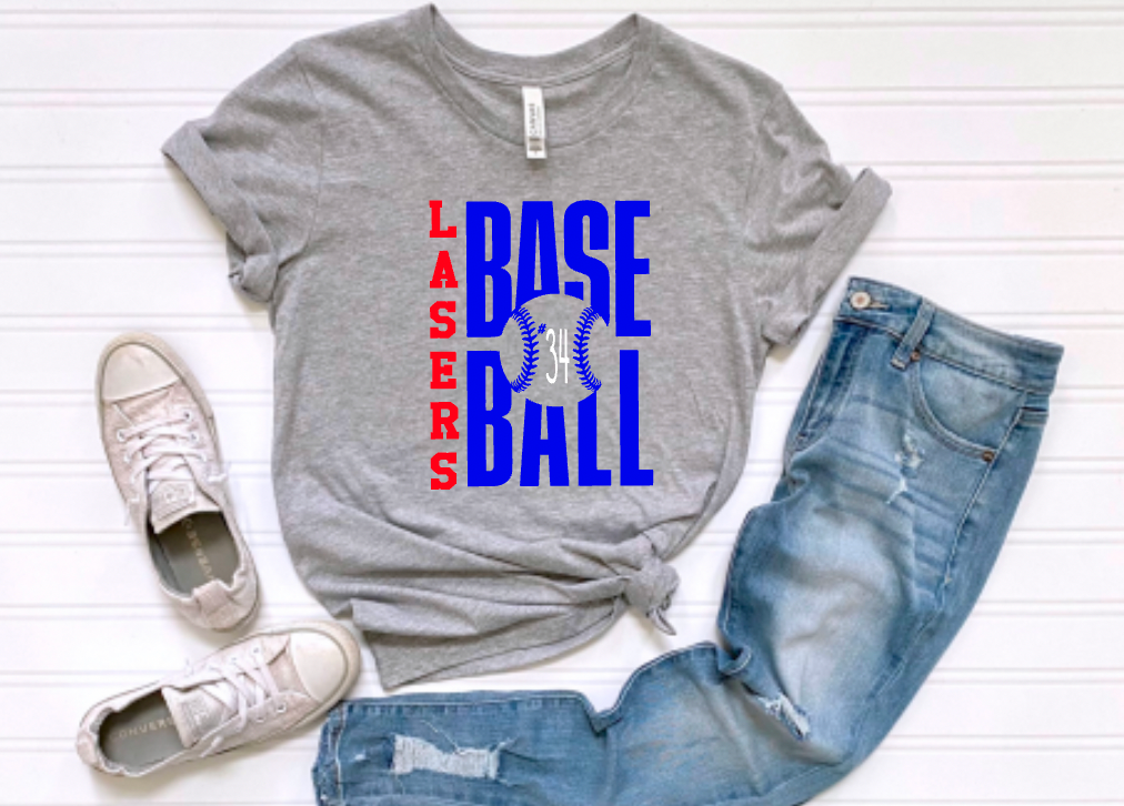 Lasers Baseball Stack (Personalized)