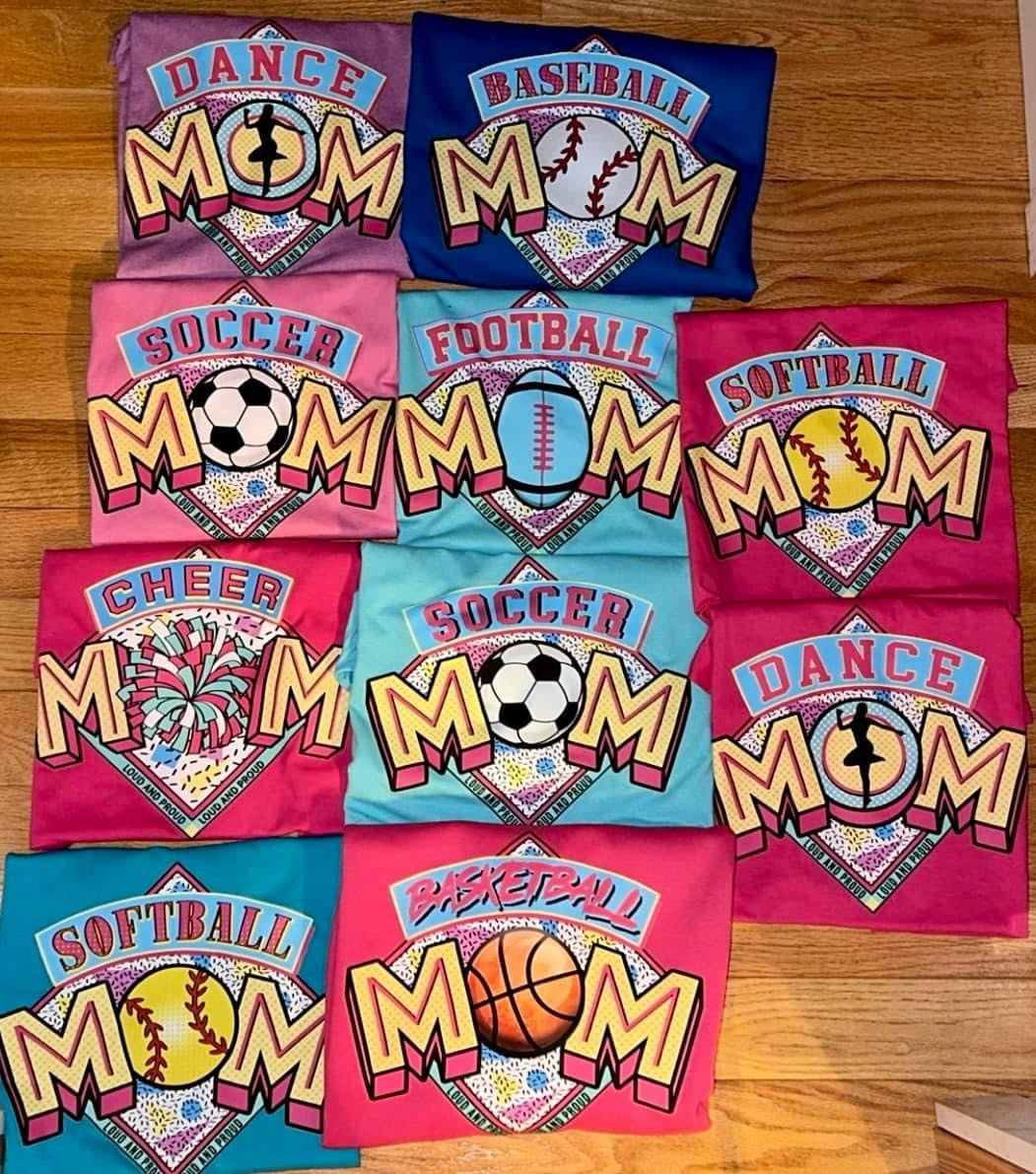 Retro 90s Sports Mom (include sport in personalization box)