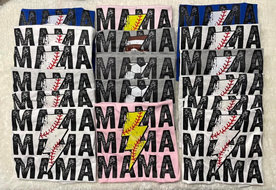 Mama Mom Lightning Tee - Personalized