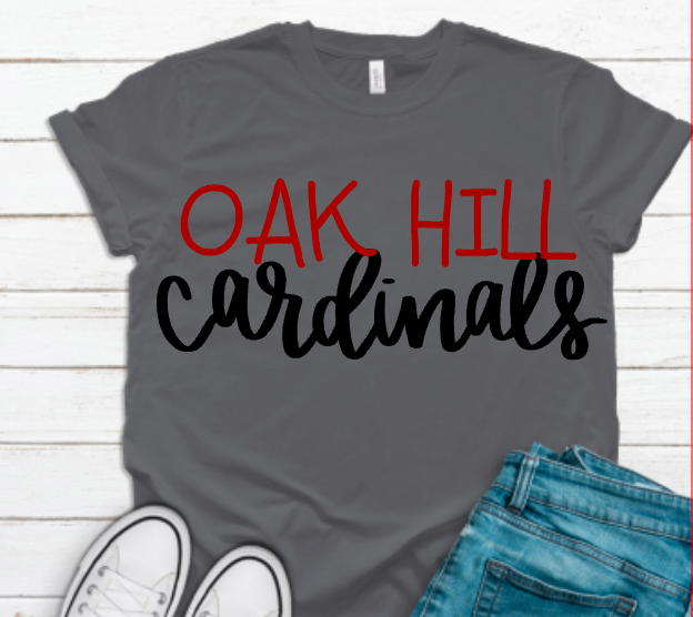Oak Hill Cardinals Simple Print