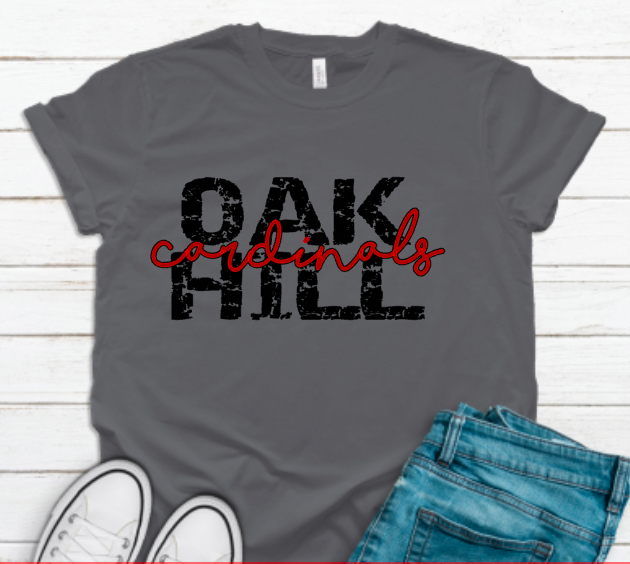 Oak Hill Cardinals Grunge