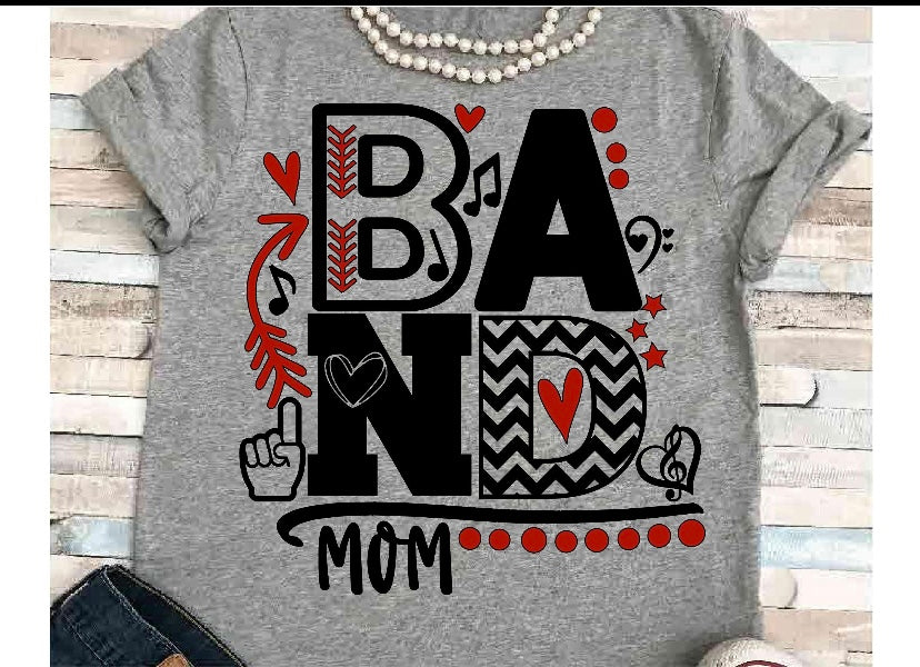 Funky Band Mom (can change color and/or add school name)
