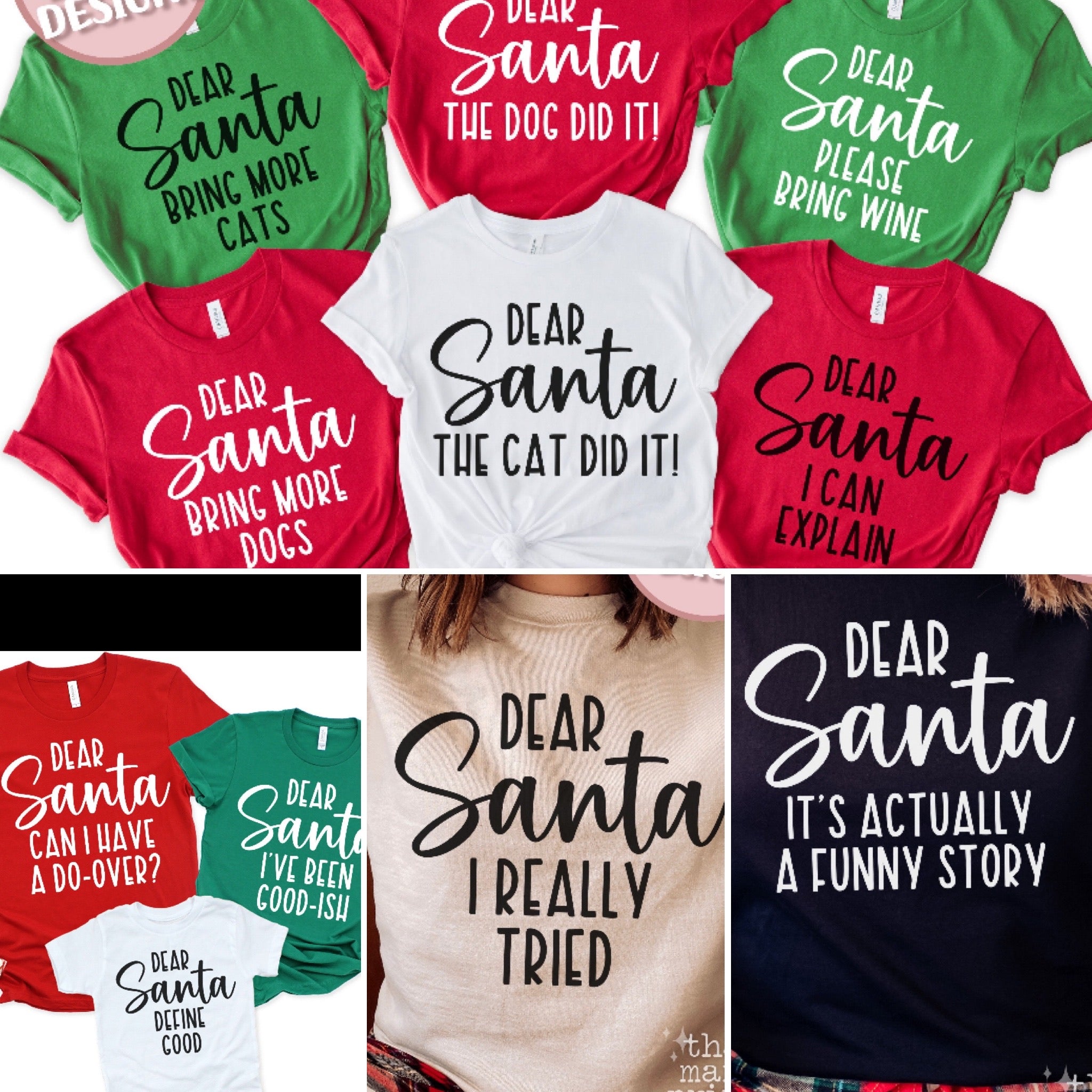 Dear Santa… funny personalized tees - 0