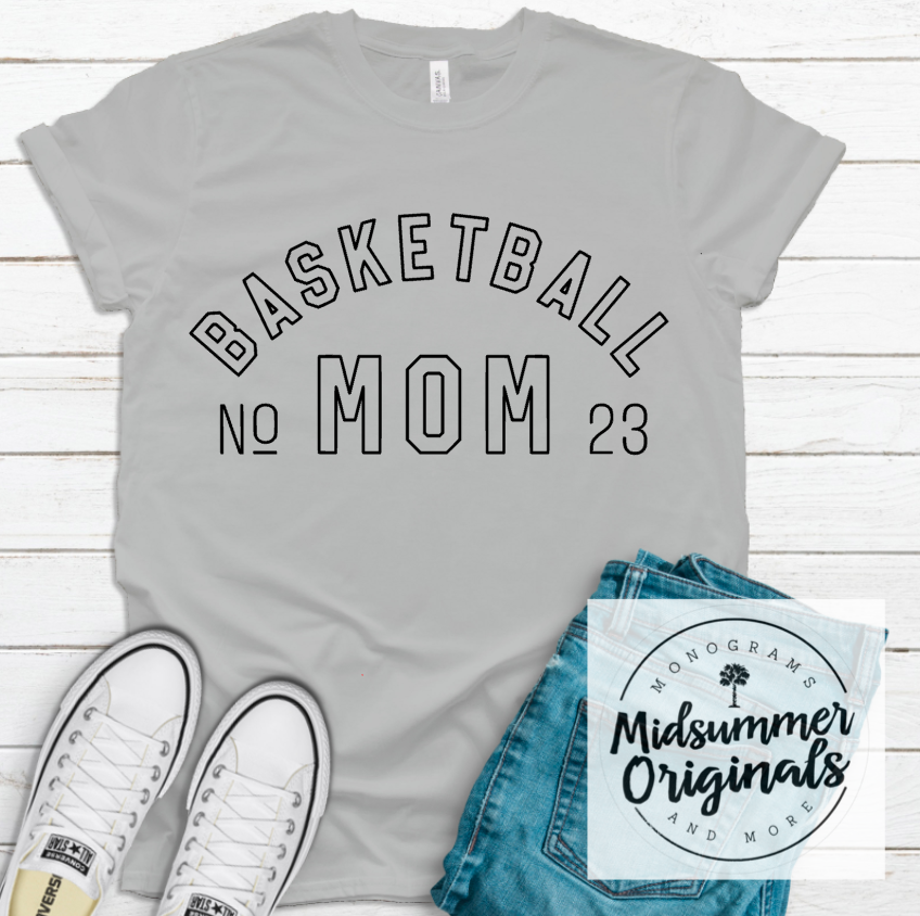 Personalized Simple Basketball Mom