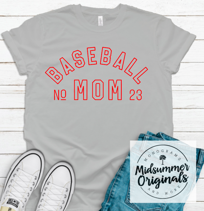 Personalized Simple Baseball Mom