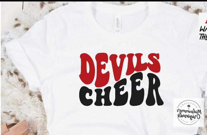 Devils cheer Retro Stack